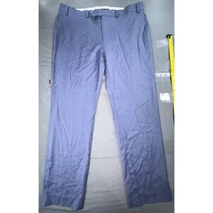 Lauren Ralph Lauren Dress Pants Mens 36x30 Blue High Performance Wool Stretch